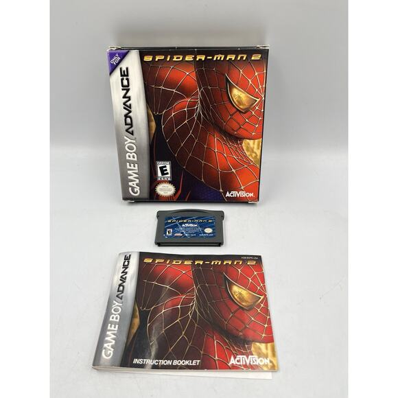 Spider-Man 2 (Nintendo Game Boy Advance, 2004) With Manual - Picture 1 of 12